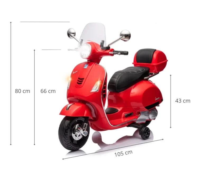 Vespa Midi Crvena Motor Na Akumulator 8