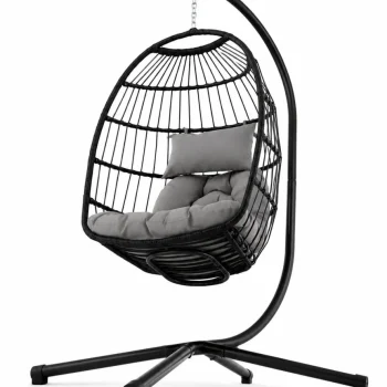 Viseća Fotelja Cocoon Udobno Crna 4