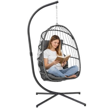 Viseća Fotelja Cocoon Udobno Siva 1