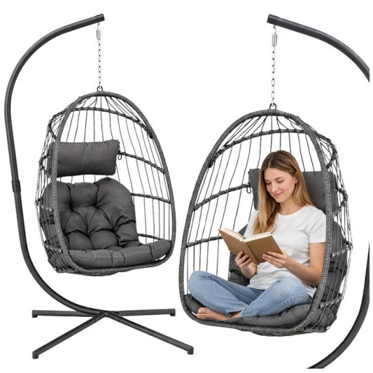 Viseća Fotelja Cocoon Udobno Siva
