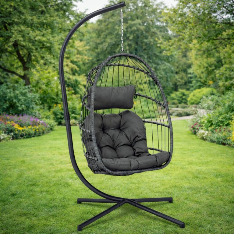 Viseća Fotelja Cocoon Udobno Siva 5
