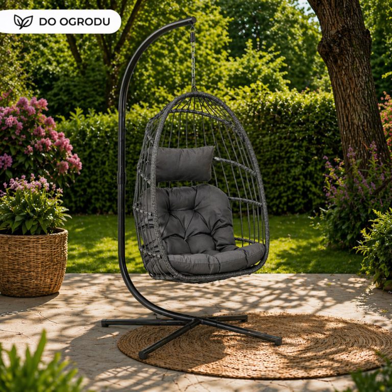 Viseća Fotelja Cocoon Udobno Siva 7