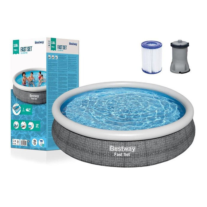 Bestway 57445 Bazen 366x76cm S Pumpom