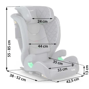Dječja Autosjedalica Nukido Louis Mice Isofix 6