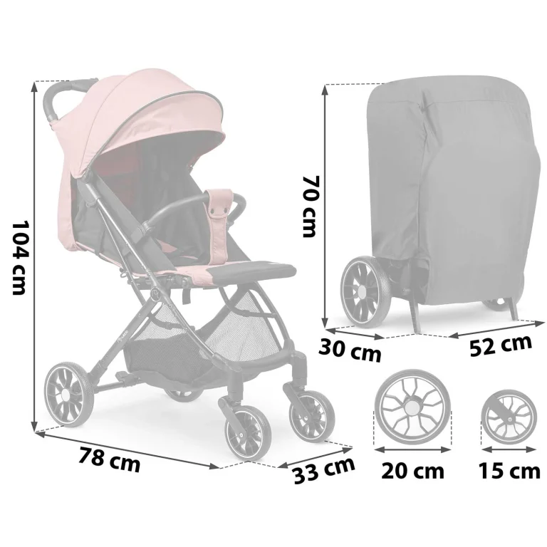 Dječja Kolica Nukido Paseo Rose 13