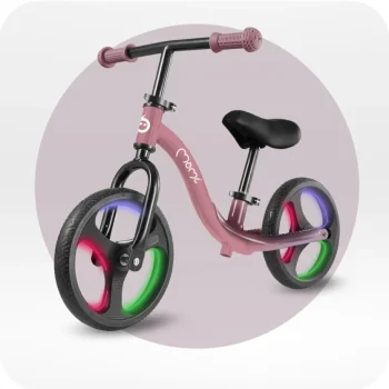 Dječji Bicikl Guralica Momi Isoka Led Pink 5