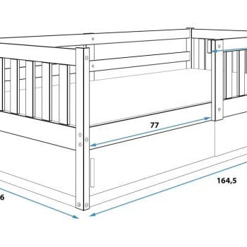 Dječji Krevet Smart 160x80cm White 1