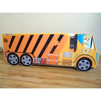 Dječji Krevetić Kamion Paw Patrol Rubble 140x70cm 1