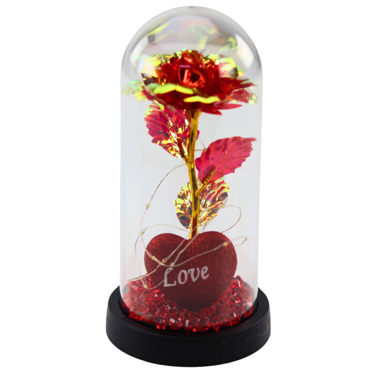 Kristalna Ruza U Kupoli S Led Rasvjetom Golden Love 2.jpg