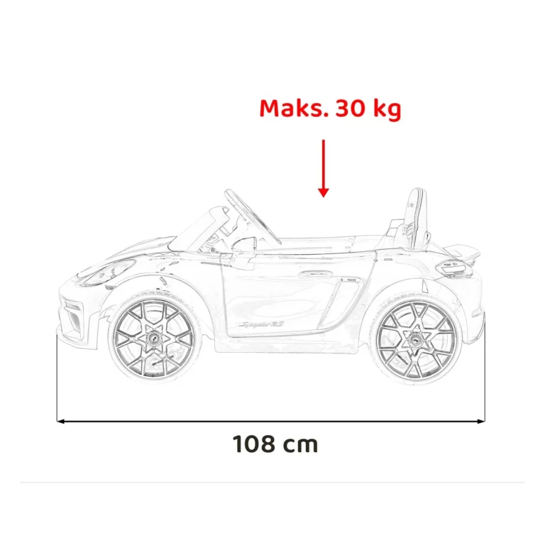 Porsche 718 Spyder Rs Crni Auto Na Akumulator 2.webp