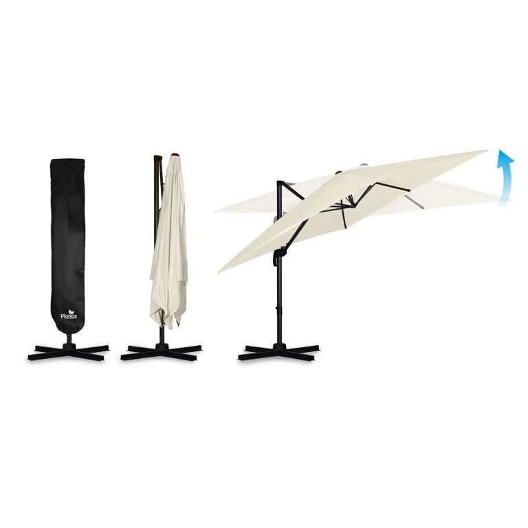 Vrtni Suncobran 420cm Plonos Beige 7