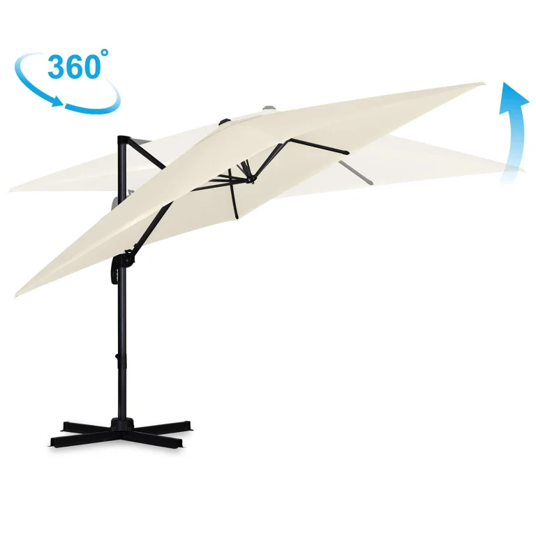 Vrtni Suncobran 420cm Plonos Beige 8