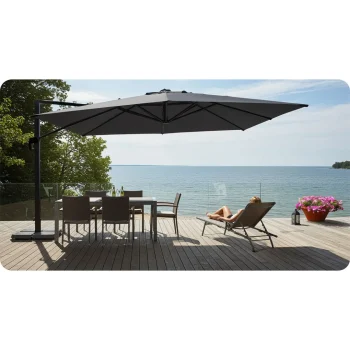 Vrtni Suncobran 420cm Plonos Grey 5