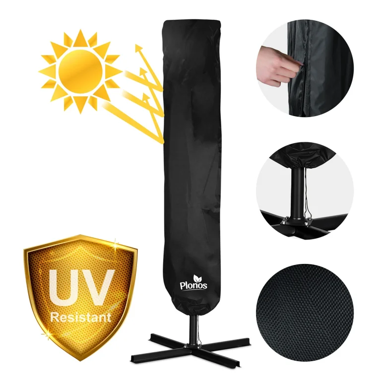 Vrtni Suncobran S Rasvjetom 350cm Plonos 14
