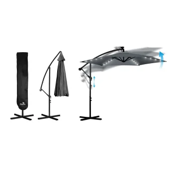 Vrtni Suncobran S Rasvjetom 350cm Plonos 7