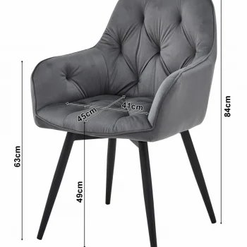 Stolica Jork 360 Dark Beige 3