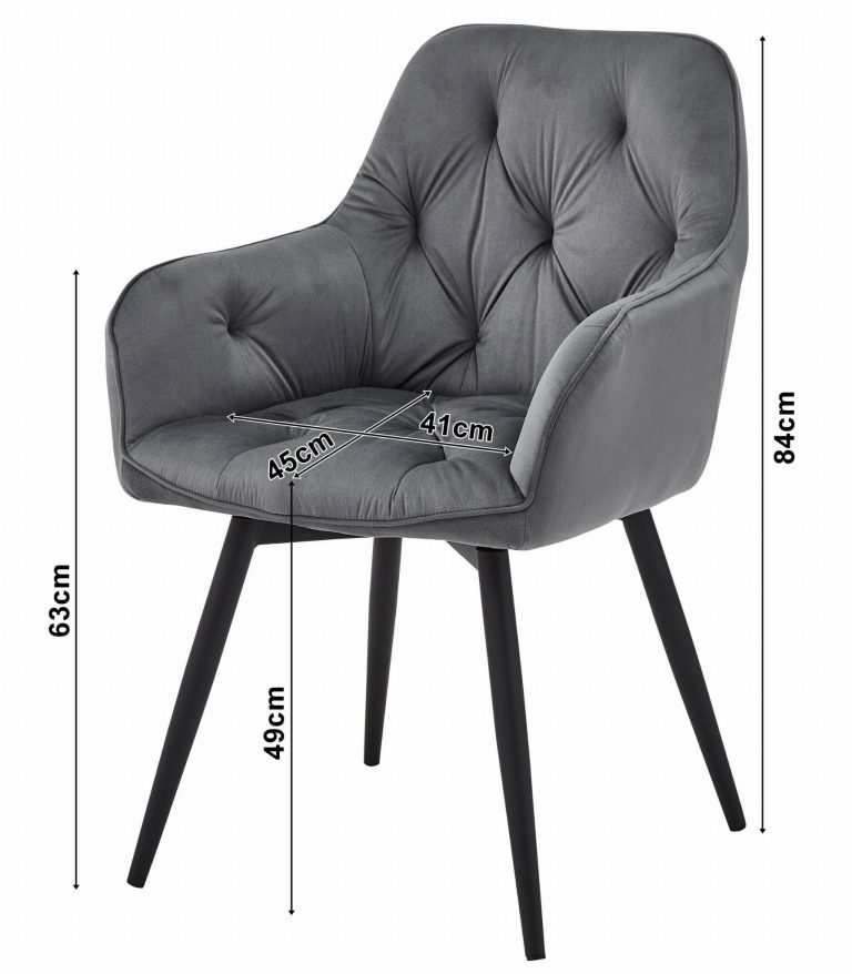 Stolica Jork 360 Light Grey 3