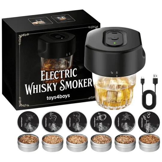 Električni Premium Set Za Dimljenje Viskija – Whisky Smoker