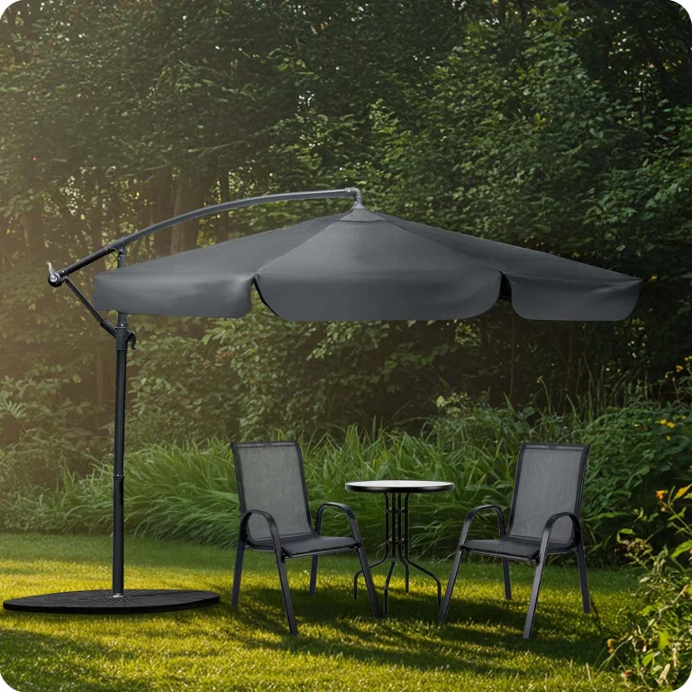 Vrtni Suncobran 6 Segmenata 350 Cm S Navlakom Plonos Pl 881 Grey 8