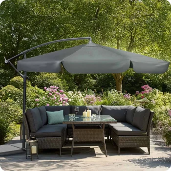 Vrtni Suncobran 6 Segmenata 350 Cm S Navlakom Plonos Pl 881 Grey 9