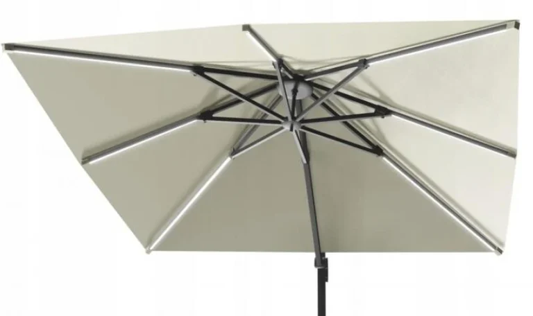 Vrtni Suncobran S Rasvjetom Roma 3x4 Beige 1