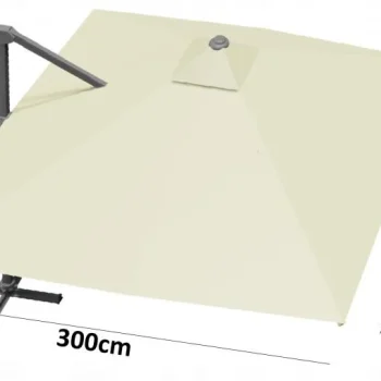 Vrtni Suncobran S Rasvjetom Roma 3x4 Beige 3