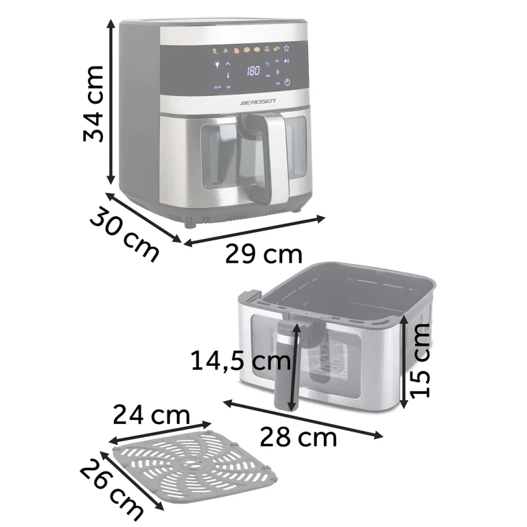 Air Fryer Berdsen Bd 656 Srebrna 4