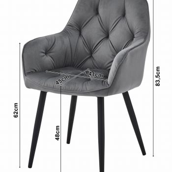 Stolica Largo Dark Graphite 2