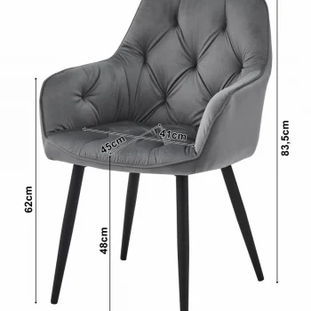 Stolica Largo Dark Graphite 2
