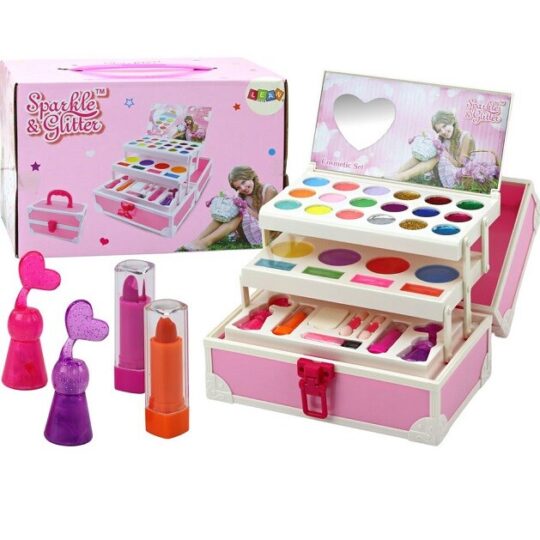 Tristopenjska otroška kozmetična torbica - Čarobne barve