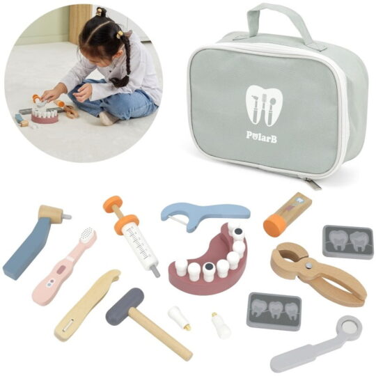 VIGA otroška lesena igrača - Zobozdravnik