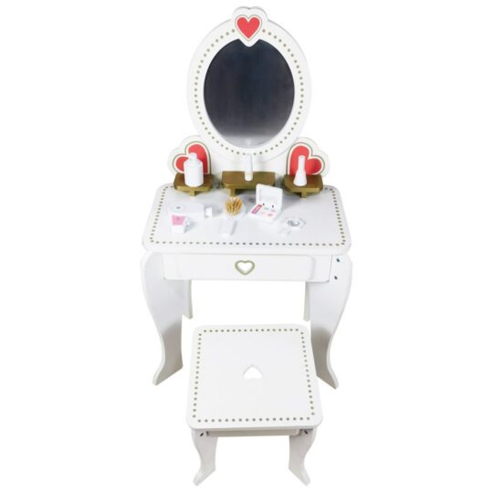 Otroška toaletna mizica Rosie z ogledalom - bela