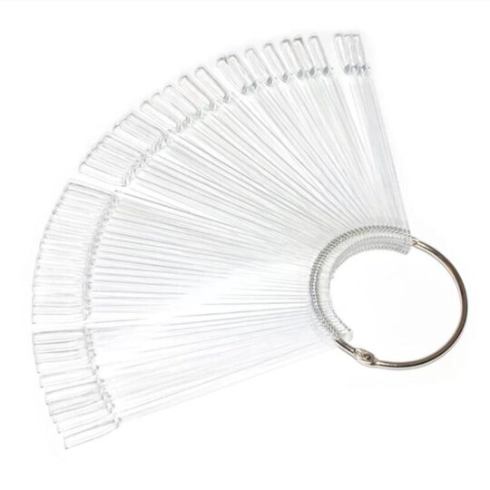 Stojalo za obroče za konice, prozorno - 50 kosov