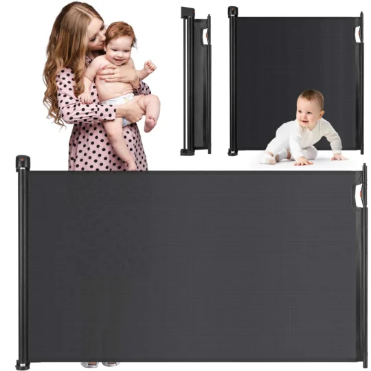 Nukido zložljiva varnostna ograja - črna