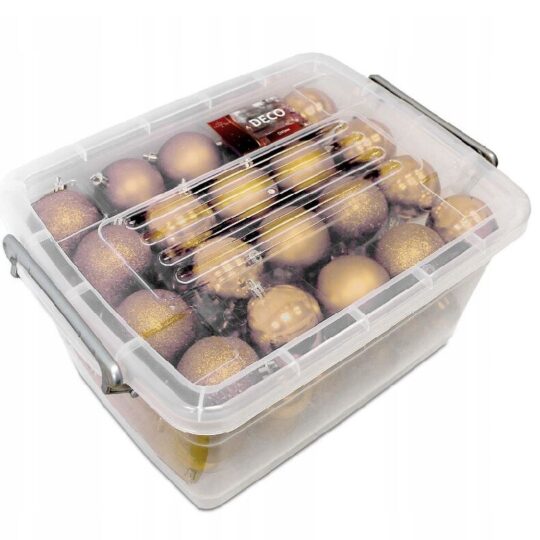 Božične borove kroglice - komplet 70 kosov (zlate)