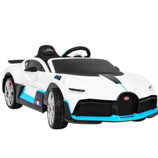 Bugatti Divo – licencirani avtomobil na baterije (bele barve)