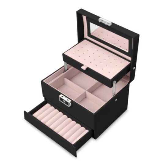 Škatla za nakit Massido - črna