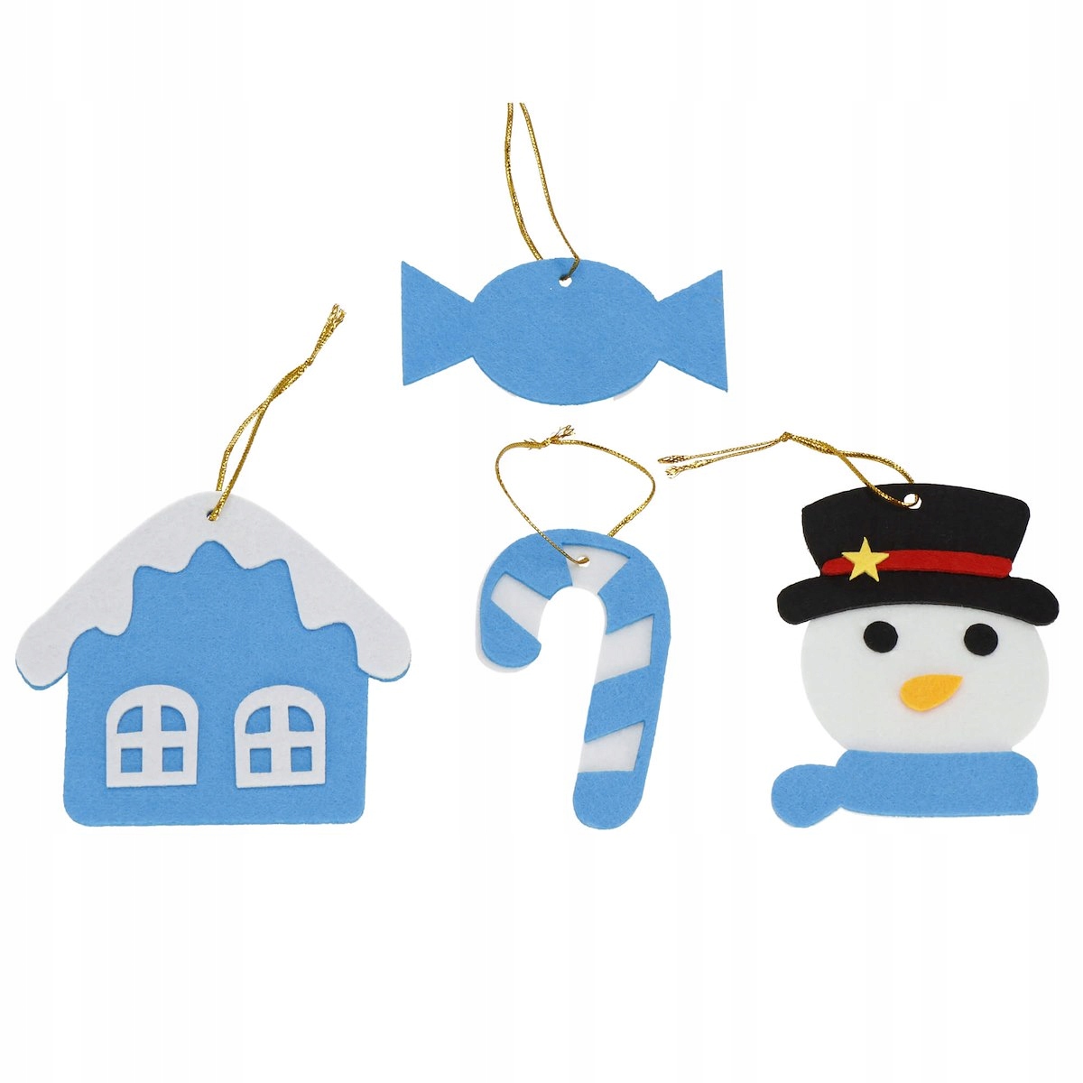 2 x Igrača za božično drevo iz filca Ustvarjalna 3D DIY igrača za božično drevo iz filca za otroke z okraski EAN (GTIN) 5907719462035