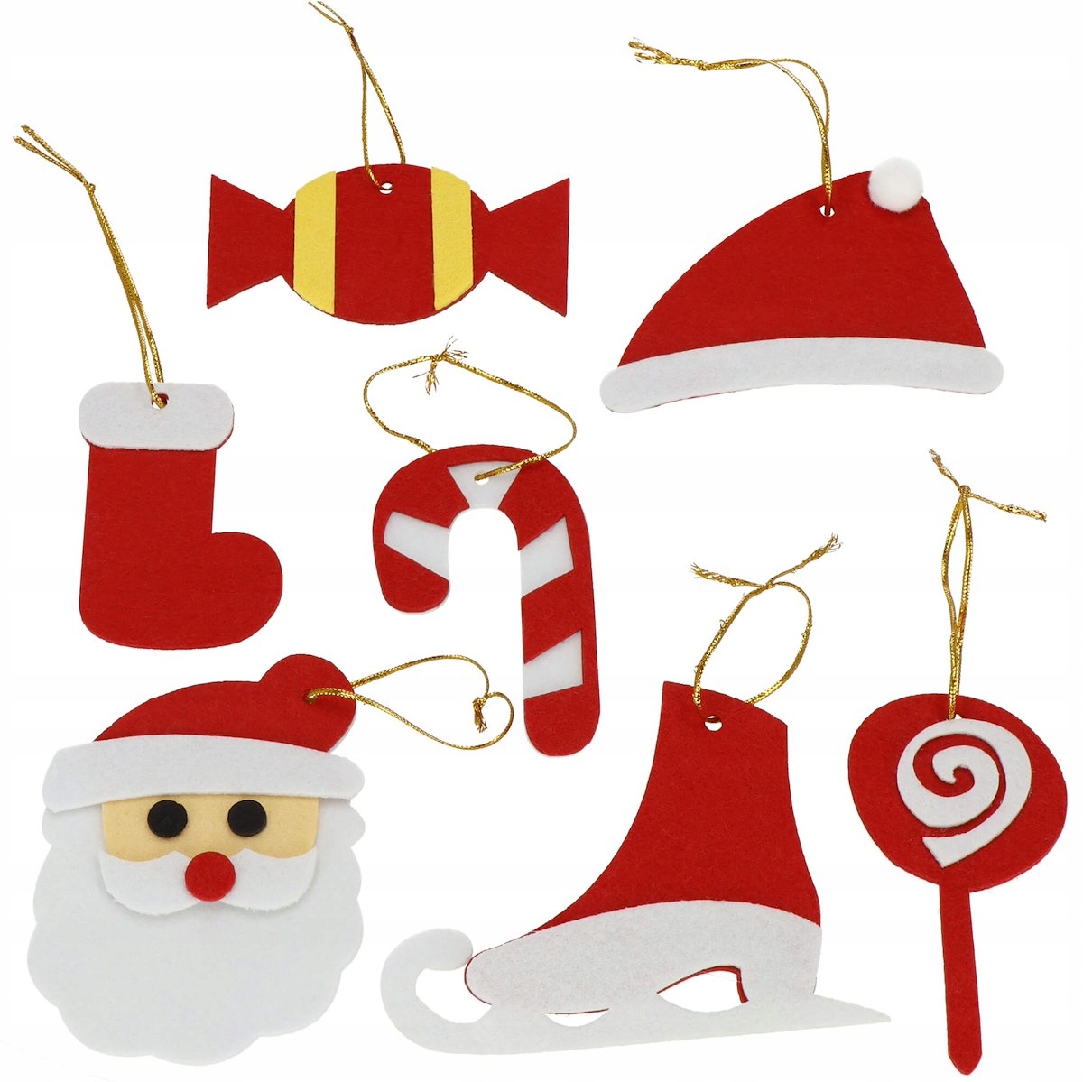 2 x Igrača za božično drevo iz filca, ustvarjalna 3D igrača za božično drevo iz filca, DIY za otroke z okraski, barva namizno zelena