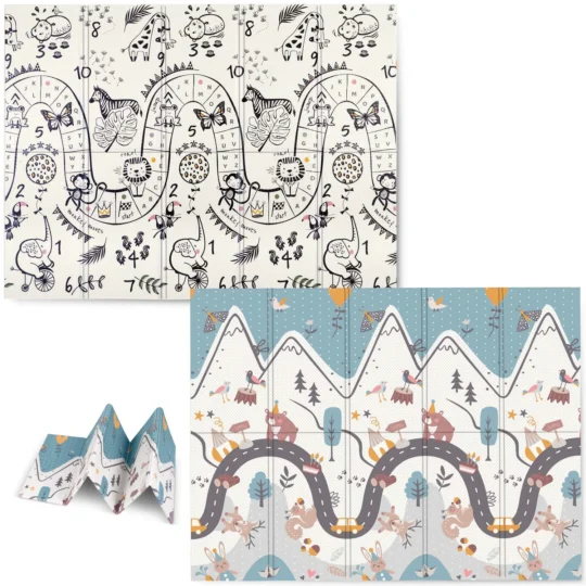 Zložljiva penasta igralna podloga s številkami - 200x150 cm