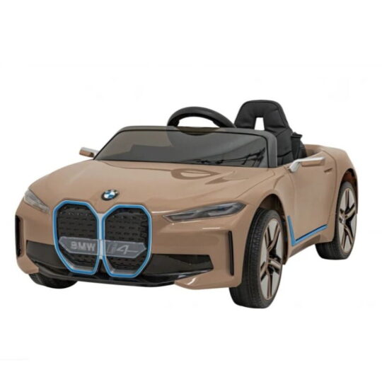 Avtomobil na akumulator - BMW I4 zlate barve
