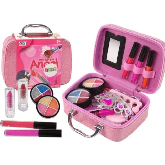 Otroški set ličil v bleščeči škatlici - roza