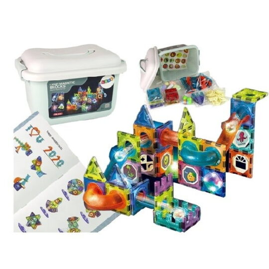 MAGNETNE STRELASTE KOCKE S ŠKATLO S 75 KOSMI – MAGNETIX
