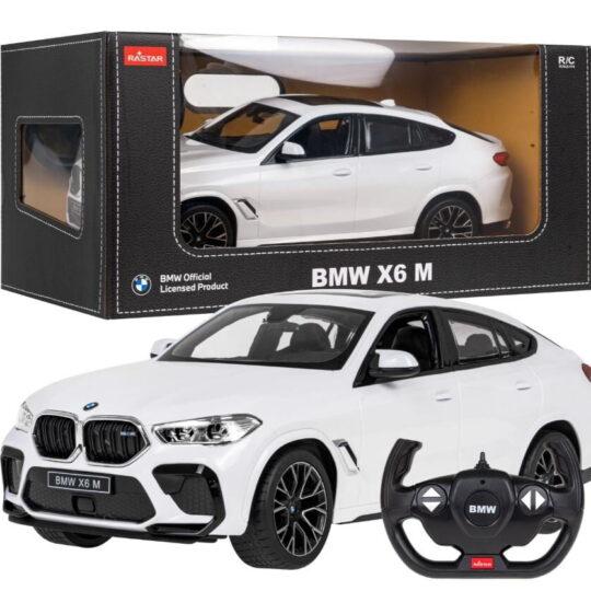 BMW X6 M - avtomobil na daljinsko upravljanje na baterije 1:14 bel