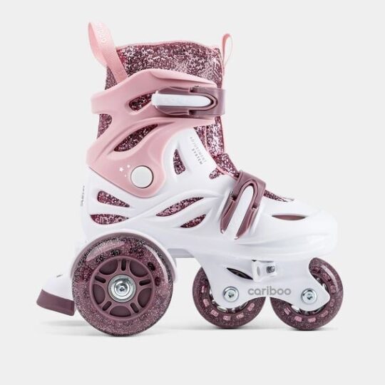 Cariboo otroški LED učni rolerji - balerina (vijolična)