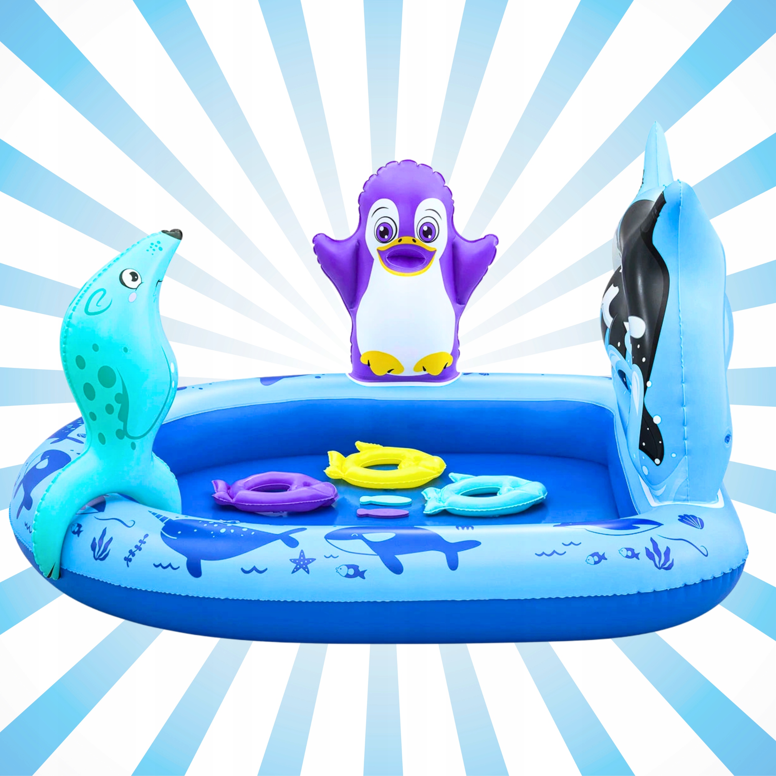 NAPIHLJIVI BAZEN ZA OTROŠKO IGRIŠČE BESTWAY POLETJE 84l ZA VODO 134x131x73 cm Teža izdelka z individualno embalažo 2 kg