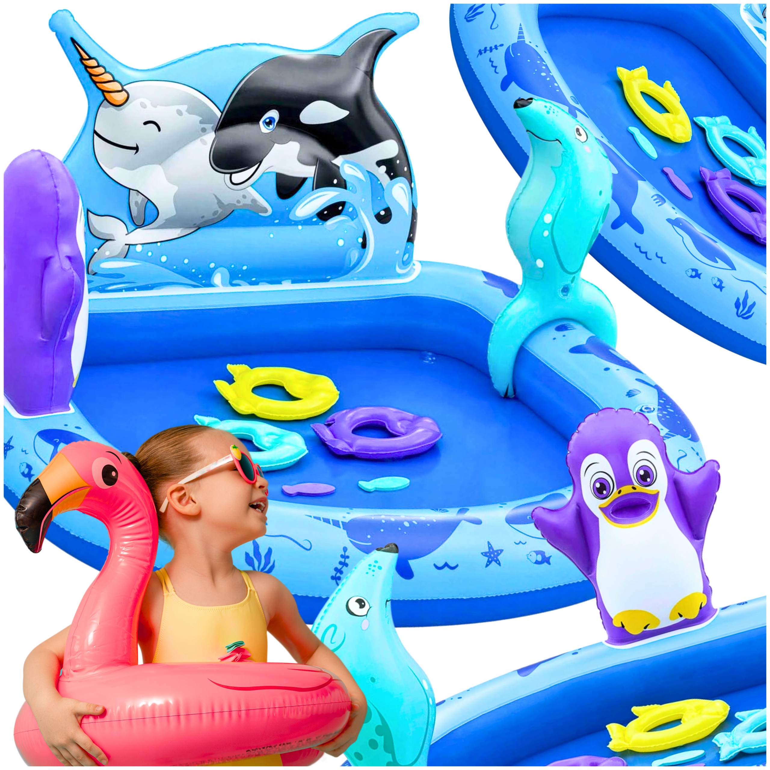 NAPIHLJIVI BAZEN ZA OTROŠKO IGRIŠČE BESTWAY POLETJE 84l VODE 134x131x73 cm