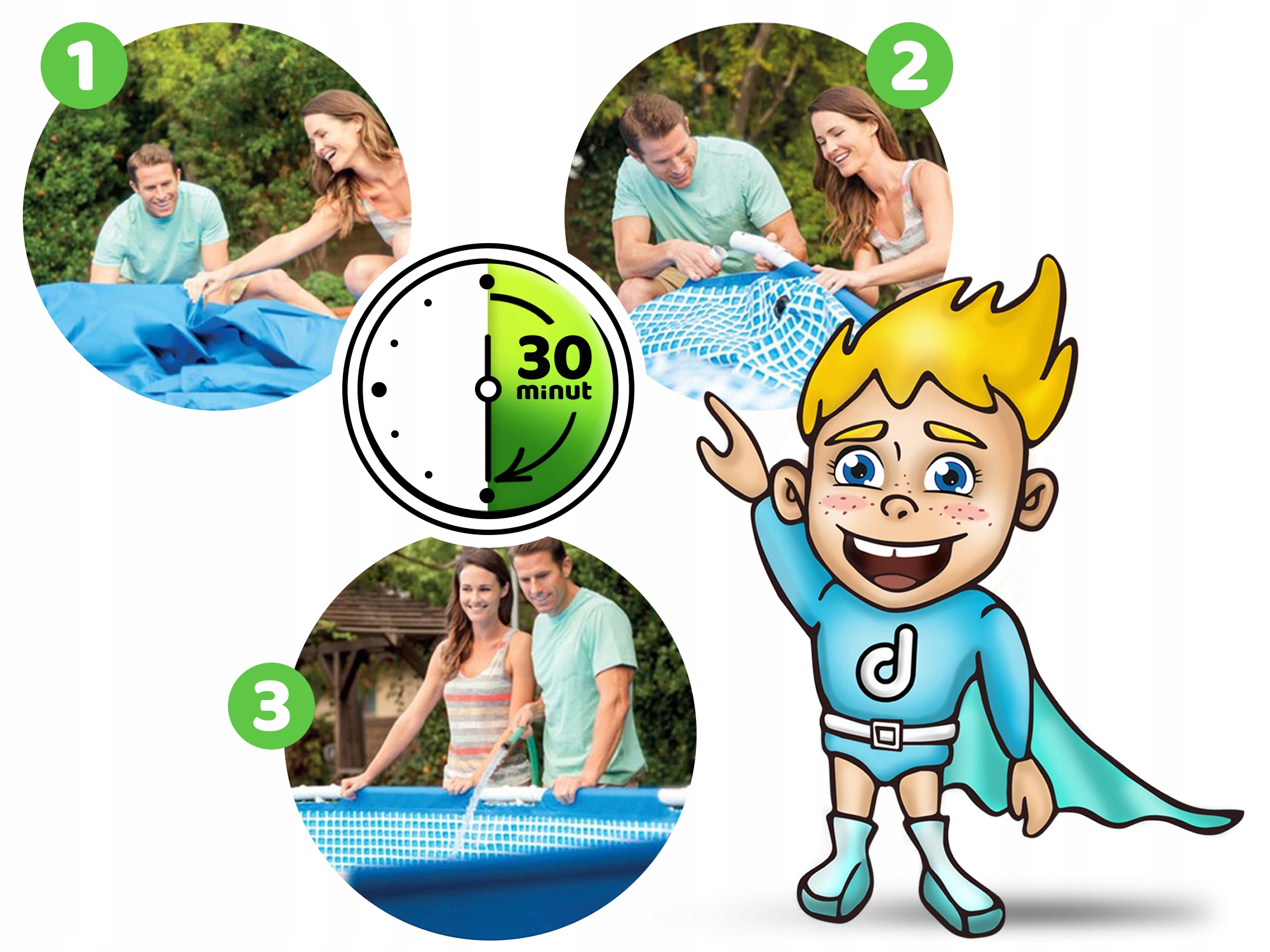 VRTNI BAZEN Z OKVIRJEM 366x76 INTEX KOMPLET 28212 VSI DODATKI Vrsta okvirja