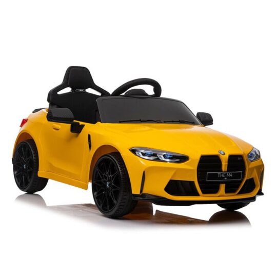 BMW M4 rumene barve - avtomobil na baterije