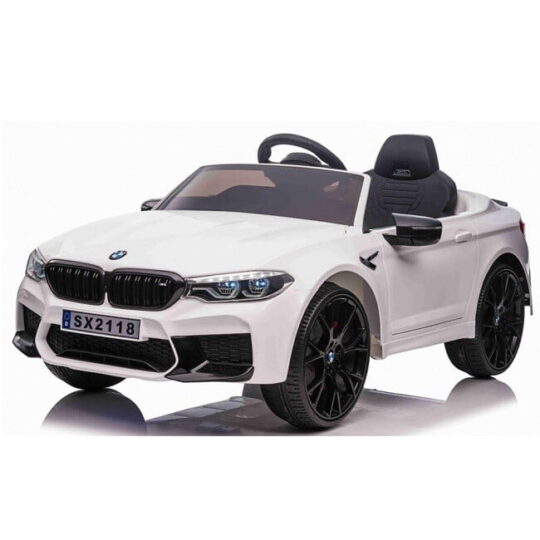 BMW M5 24v Drift White - avtomobil na baterije